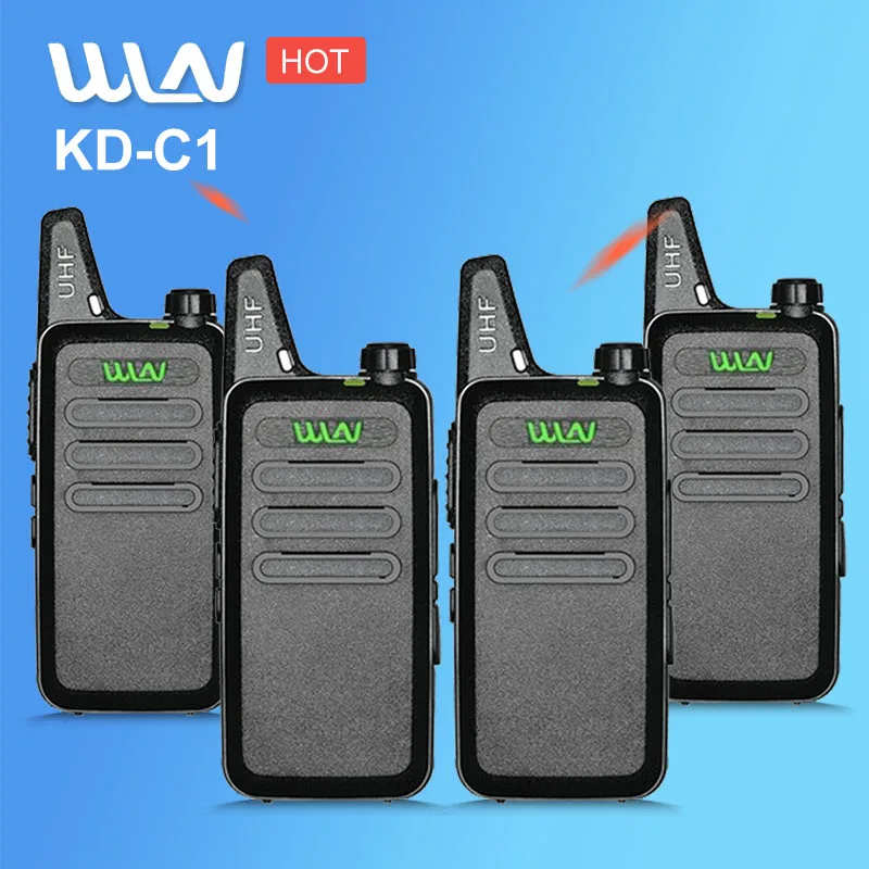 4 шт. WLN KD C1 портативная рация для детей мини любительская радиостанция UHF HF