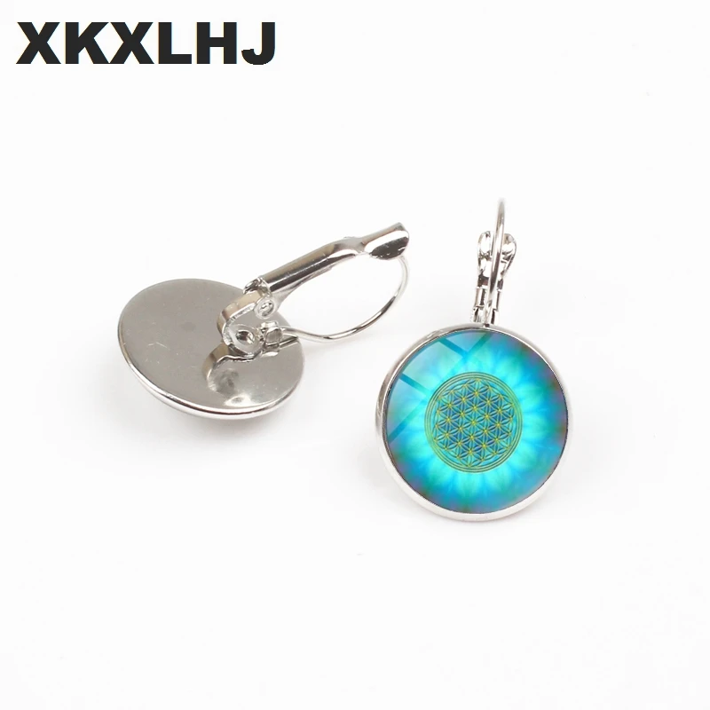 XKXLHJ New Blue Flower of Life Earrings Art Glass Mandala Divine Geometric Handmade Earrings Fashion Jewelry Women Gifts
XKXLHJ New Blue Flower of Life Earrings Art Glass Mandala Divine Geometric Handmade Earrings Fashion Jewelry Women Gifts