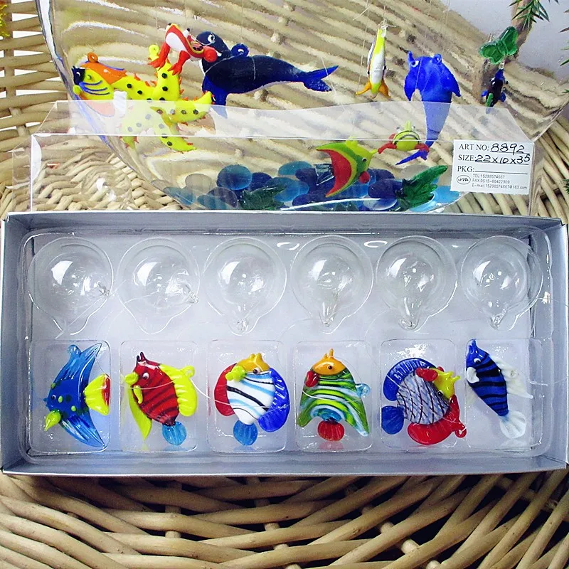 Manufacturer customized production! Hot melt glass tropical fish statues float glass ball Aquarium Decoration charms Pendant
Manufacturer customized production! Hot melt glass tropical fish statues float glass ball Aquarium Decoration charms Pendant