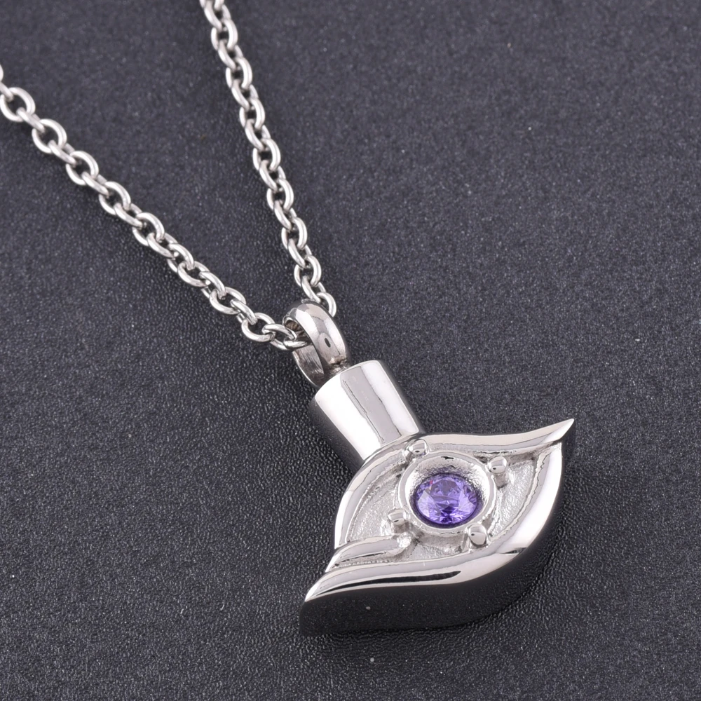 IJD9280 Eyes Shape keepsake cremation jewelry purple crystal cremation urn pet urn jewelry stainless steel
IJD9280 Eyes Shape keepsake cremation jewelry purple crystal cremation urn pet urn jewelry stainless steel
