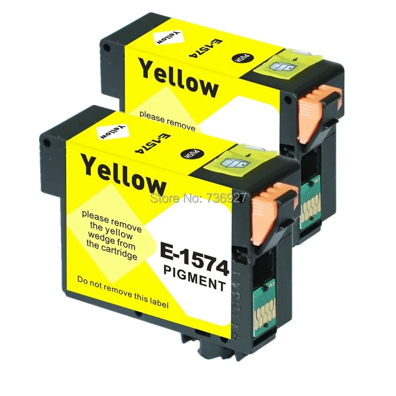2 Yellow T1574 Compatible print ink Cartridge suit For Epson Photo R3000 inkjet printer with chip
2 Yellow T1574 Compatible print ink Cartridge suit For Epson Photo R3000 inkjet printer with chip
