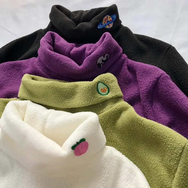 Spring Korean chic loose plush khawa half-high collar bottoming shirt female winter warm wild student embroidery Tshirt top tide
Spring Korean chic loose plush khawa half-high collar bottoming shirt female winter warm wild student embroidery Tshirt top tide