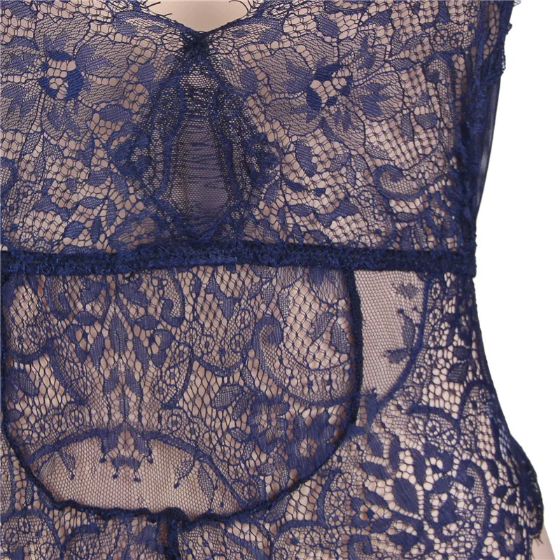 Erotic Lingerie Plus Size Lace Long Sleeve Teddy V Neck Lingerie Sexy Hot Erotic Transparent Teddies Bodysuits
Erotic Lingerie Plus Size Lace Long Sleeve Teddy V Neck Lingerie Sexy Hot Erotic Transparent Teddies Bodysuits