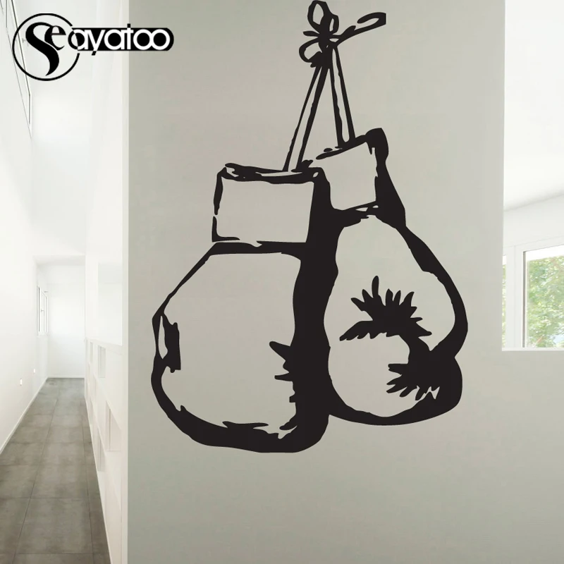 Boxing Gloves Vinyl Wall Sticker Decal Gym Gymnasium Sports Men Boys Room Stickers Home Art Decor 40x60cm
Boxing Gloves Vinyl Wall Sticker Decal Gym Gymnasium Sports Men Boys Room Stickers Home Art Decor 40x60cm