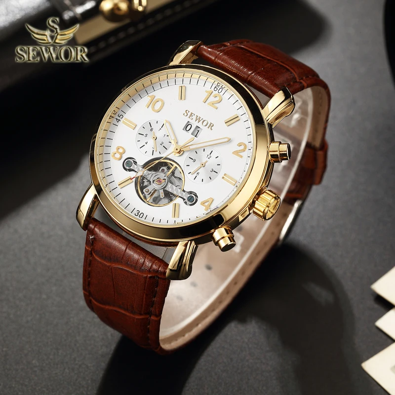 SEWOR, роскошные Брендовые мужские часы, 2019, новая мода, Tourbillon, механические Автоматические часы, мужские спортивные часы, белые relogio masculino C390
SEWOR, роскошные Брендовые мужские часы, 2019, новая мода, Tourbillon, механические Автоматические часы, мужские спортивные часы, белые relogio masculino C390