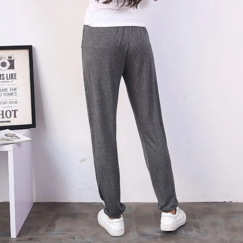 Women Summer Trousers Elastic Low Waist Casual Harem Cotton Pants Women Fashion Solid Full-length Pants
Women Summer Trousers Elastic Low Waist Casual Harem Cotton Pants Women Fashion Solid Full-length Pants