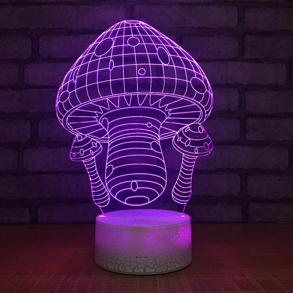 Novelty LED 3D Lamp Cartoon Cute Mushroom House Acrylic Atmosphere 3D Night Light 7 Color Change USB Table Lamp For Kids Gift
Novelty LED 3D Lamp Cartoon Cute Mushroom House Acrylic Atmosphere 3D Night Light 7 Color Change USB Table Lamp For Kids Gift