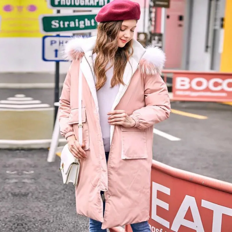 New Women's Duck Down Parka 2018 Winter Double Wear Design Jackets Fur Hooded Female Wide-Waisted Oversized College Girl Coats
New Women's Duck Down Parka 2018 Winter Double Wear Design Jackets Fur Hooded Female Wide-Waisted Oversized College Girl Coats