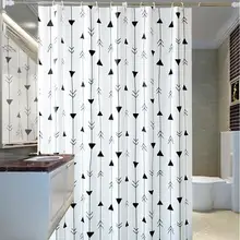 Waterproof Mildew Shower Curtain Toilet Partition Curtain Bathroom Curtain with Hooks