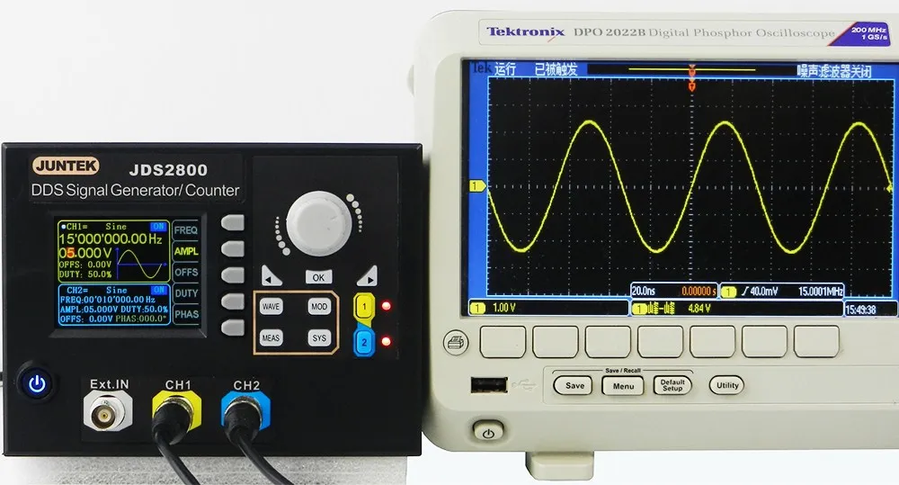 JDS2800 0-15MHZ Signal Generator Digital Control Dual-channel DDS Function Signal Generator frequency meter Arbitrary
JDS2800 0-15MHZ Signal Generator Digital Control Dual-channel DDS Function Signal Generator frequency meter Arbitrary