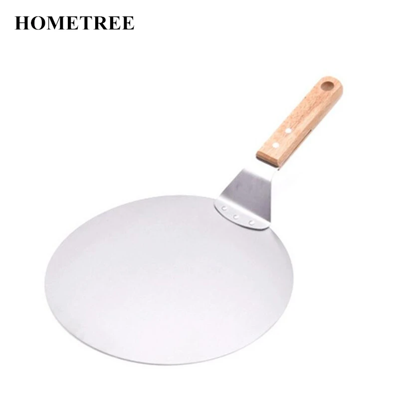 HOMETREE 10inch Wooden Handle Stainless Steel Cake Baking Tools Pizza Shovel Transfer Cake Tray Moving Plate Cookie Shovel H183
HOMETREE 10inch Wooden Handle Stainless Steel Cake Baking Tools Pizza Shovel Transfer Cake Tray Moving Plate Cookie Shovel H183