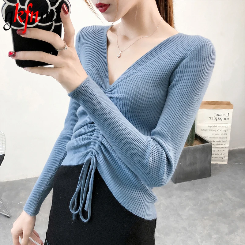 gkfnmt Sexy Autumn Knitted Sweater Deep V Neck Cashmere Sweater Female 2020 Women Sweaters And Pullovers Autumn Long Sleeve Tops
gkfnmt Sexy Autumn Knitted Sweater Deep V Neck Cashmere Sweater Female 2020 Women Sweaters And Pullovers Autumn Long Sleeve Tops