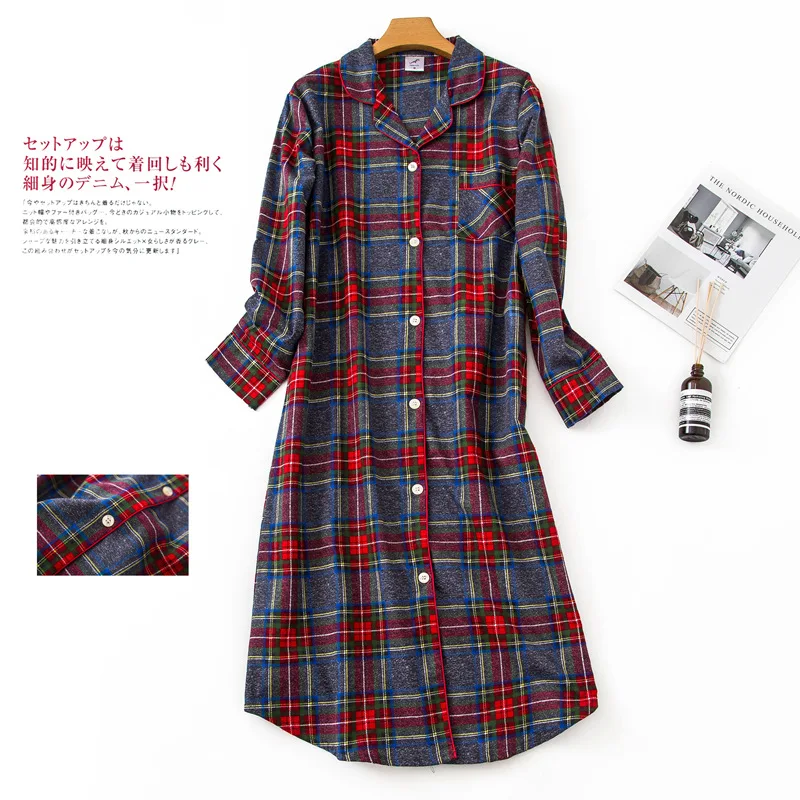 Shuchan Sleepwear Night Dress Women Print Pijama 2019 New Cotton Loose Long Summer Dress With Long Sleeve Blue White Gray
Shuchan Sleepwear Night Dress Women Print Pijama 2019 New Cotton Loose Long Summer Dress With Long Sleeve Blue White Gray