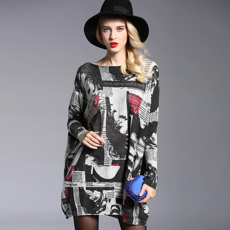 Fashion Wool Blend Loose Sweater Dresses 2022 New Women's Winter Dresses Print Striped Overisized Sweater Pullovers
Fashion Wool Blend Loose Sweater Dresses 2022 New Women's Winter Dresses Print Striped Overisized Sweater Pullovers