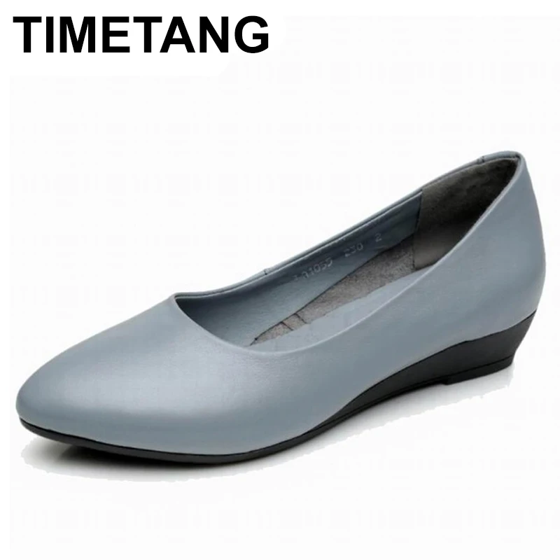 TIMETANG Women's Genuine Leather Low Heels Shoes Slip On Classic Black&White wedges Shoes for Office Ladies Shoes Woman
TIMETANG Women's Genuine Leather Low Heels Shoes Slip On Classic Black&White wedges Shoes for Office Ladies Shoes Woman