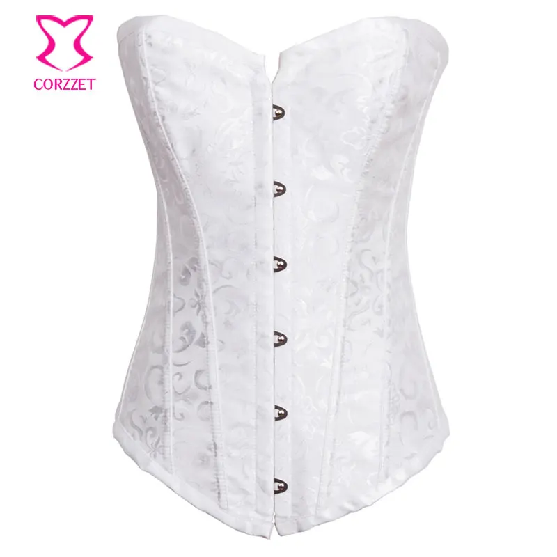Gothic Wedding Corsets And Bustiers Bridal White Corset Top Sexi Lingerie Women Espartilhos E Corpetes Corselet Plus Size S-2XL
Gothic Wedding Corsets And Bustiers Bridal White Corset Top Sexi Lingerie Women Espartilhos E Corpetes Corselet Plus Size S-2XL