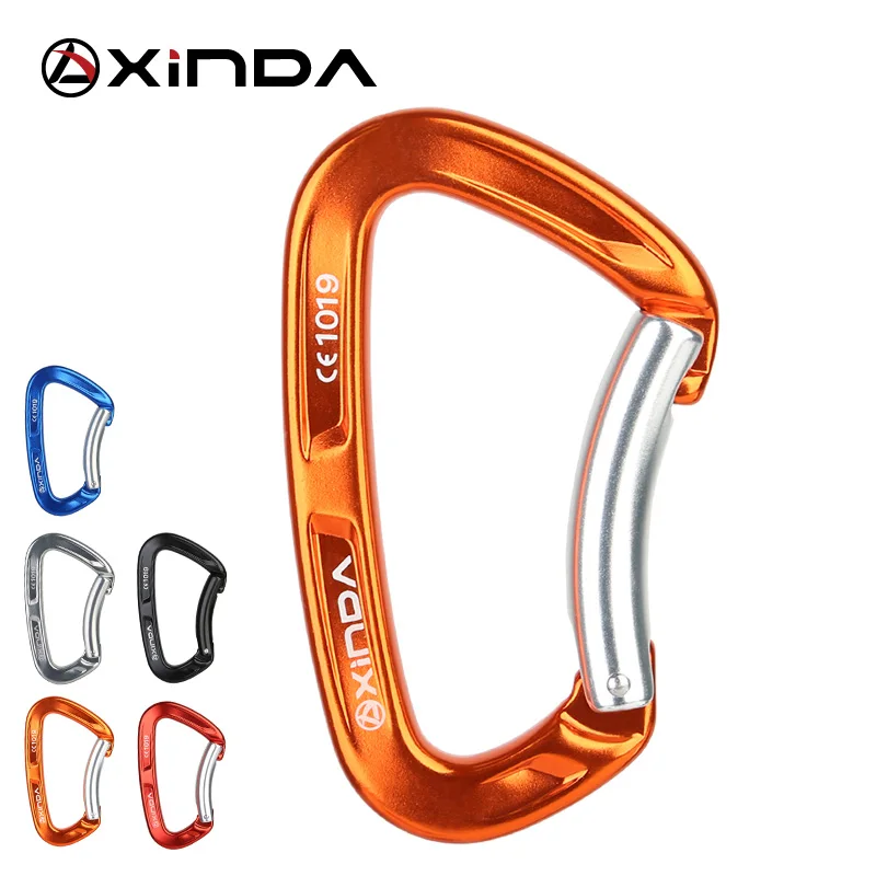XINDA Top Quality Professional 25KN Rock Climbing Bent Quickdraw Spring-loaded Gate Aluminum Carabiner Outdoor Equipment
XINDA Top Quality Professional 25KN Rock Climbing Bent Quickdraw Spring-loaded Gate Aluminum Carabiner Outdoor Equipment