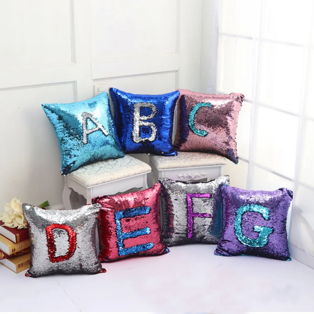 DIY Mermaid Sequins Cushion Cover Magical Colorful Throw Pillow Case Two Color Changing Reversible Cushion Cover
DIY Mermaid Sequins Cushion Cover Magical Colorful Throw Pillow Case Two Color Changing Reversible Cushion Cover