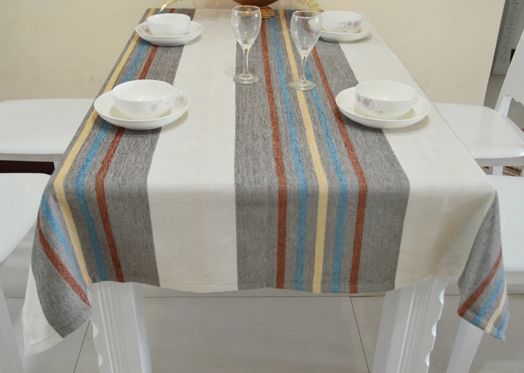table Cloth For Wedding/Event/Party/Banquet Pastoral Dinning eSimple modern stylish White Yellow Blue gray striped Cotton blend
table Cloth For Wedding/Event/Party/Banquet Pastoral Dinning eSimple modern stylish White Yellow Blue gray striped Cotton blend