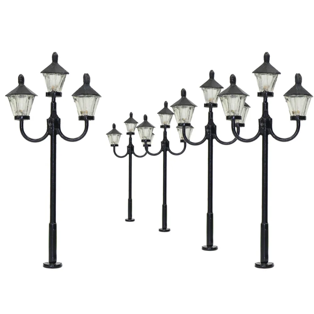 Evemodel LYM27 5pcs Model Railway Three-heads Lamp HO Scale 1:87 Street Lights LEDs 2.36in
Evemodel LYM27 5pcs Model Railway Three-heads Lamp HO Scale 1:87 Street Lights LEDs 2.36in