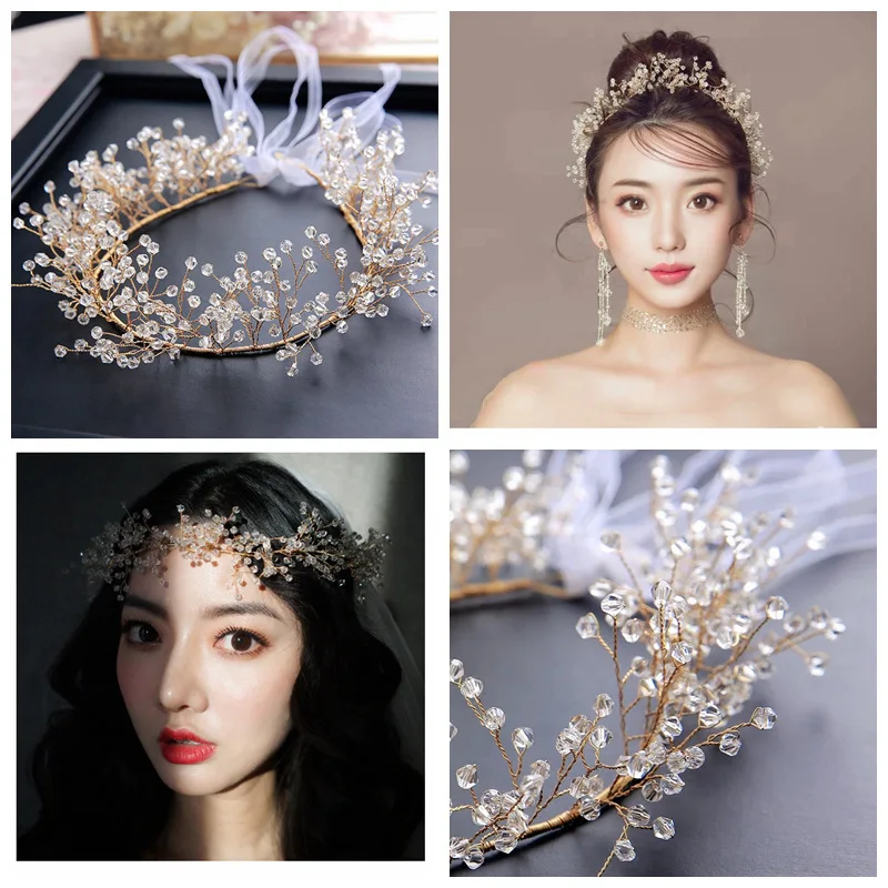 Bridal crown beaded crystal tiaras over sky star hairband crowns wedding hair accessories hairpins barrette tiara golden colour
Bridal crown beaded crystal tiaras over sky star hairband crowns wedding hair accessories hairpins barrette tiara golden colour