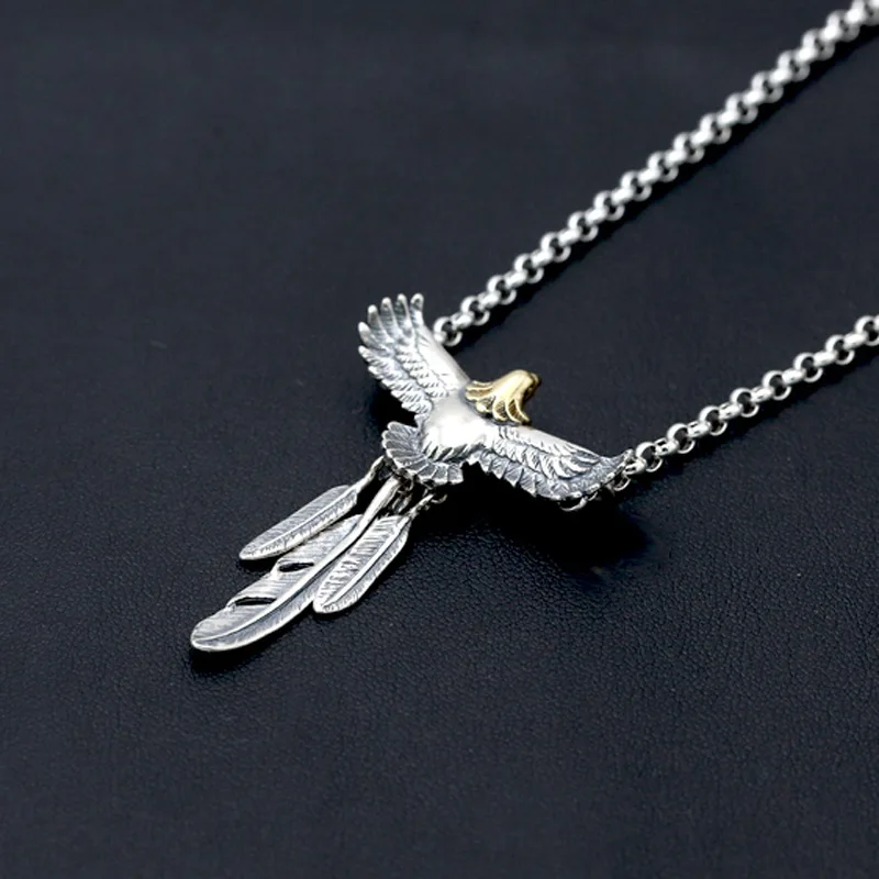 S925 Sterling Silver Jewelry Vintage Thai Silver Fashion Takahashi Feather Male And Female Pendants
S925 Sterling Silver Jewelry Vintage Thai Silver Fashion Takahashi Feather Male And Female Pendants