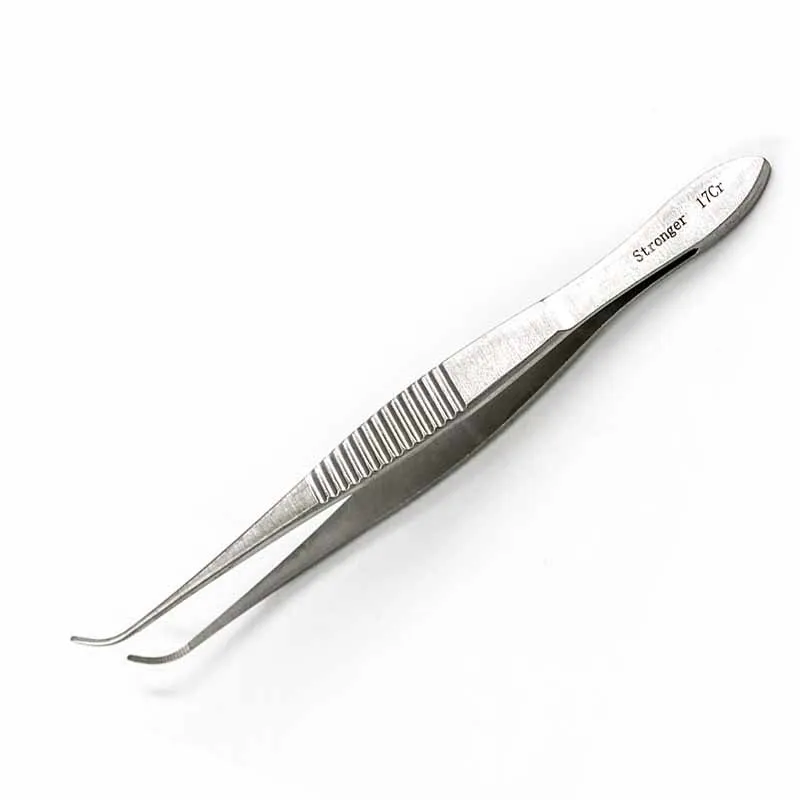 Ophthalmic tweezers as binocular eyelid tools Stainless steel surgical instruments Beauty and plastic fine hooked tweezers 10 cm
Ophthalmic tweezers as binocular eyelid tools Stainless steel surgical instruments Beauty and plastic fine hooked tweezers 10 cm
