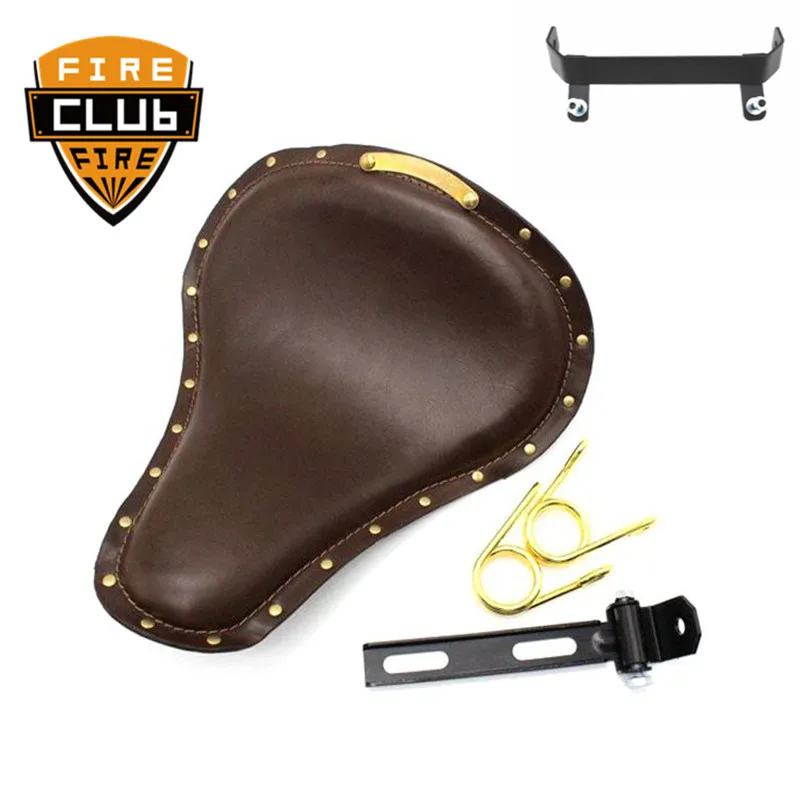 Brown Leather Vintage Front 4" Spring Bracket Solo Seat Cover For Bobbe For Honda
Brown Leather Vintage Front 4" Spring Bracket Solo Seat Cover For Bobbe For Honda