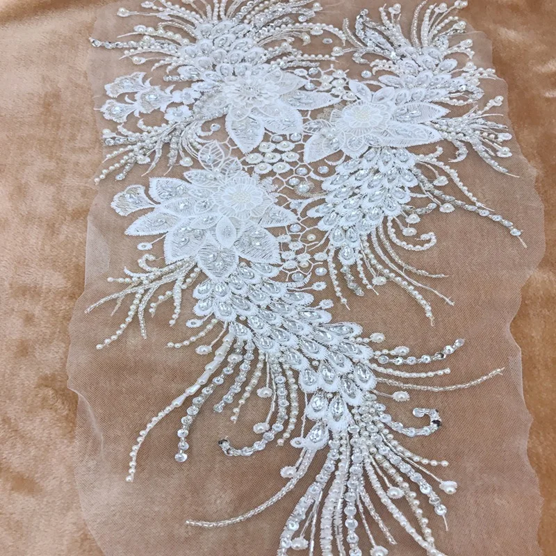 handmade white Hot drilling Rhinestone pearl lace embroidery patch applique wedding dress bordados DIY Performance clothing
handmade white Hot drilling Rhinestone pearl lace embroidery patch applique wedding dress bordados DIY Performance clothing