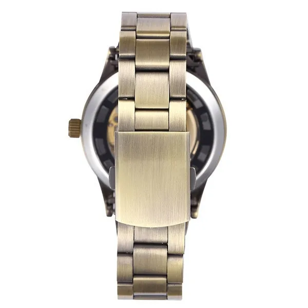 Vintage Bronze Men's Skeleton Watch Clock Male stainless steel Strap Antique Steampunk Automatic Skeleton Mechanical Wristwatch
Vintage Bronze Men's Skeleton Watch Clock Male stainless steel Strap Antique Steampunk Automatic Skeleton Mechanical Wristwatch
