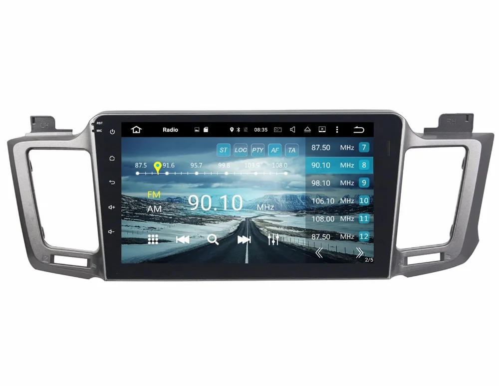 Octa Core 2 din 10 1 "Android 6 0 автомобиль видео DVD gps для Toyota RAV4 2012-2015 с 4 ГБ Оперативная