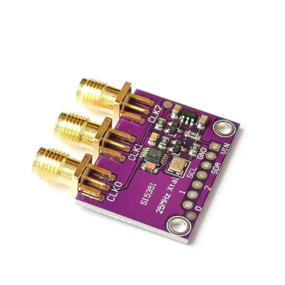 DC 3V-5V CJMCU-5351 Si5351A Si5351 I2C Clock Generator Breakout Board Module Signal Generator Clock 8KHz-160MHz For Arduino
DC 3V-5V CJMCU-5351 Si5351A Si5351 I2C Clock Generator Breakout Board Module Signal Generator Clock 8KHz-160MHz For Arduino