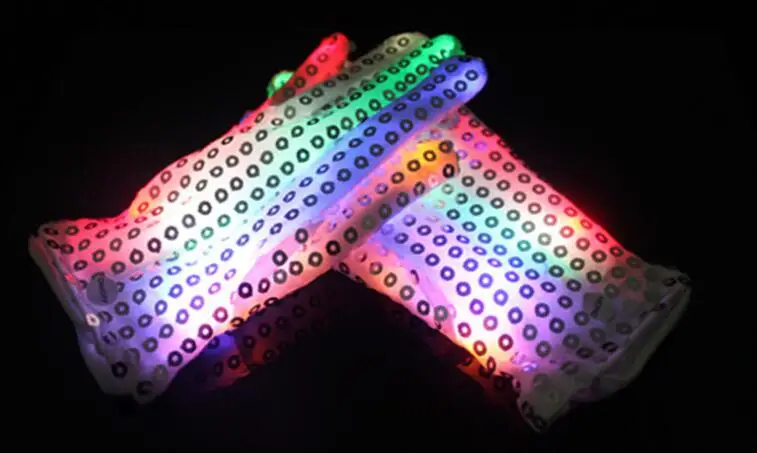 7 Colors LED Sequined Gloves Wedding Rave Finger Lighting Party Decorations Flashing Glow
7 Colors LED Sequined Gloves Wedding Rave Finger Lighting Party Decorations Flashing Glow