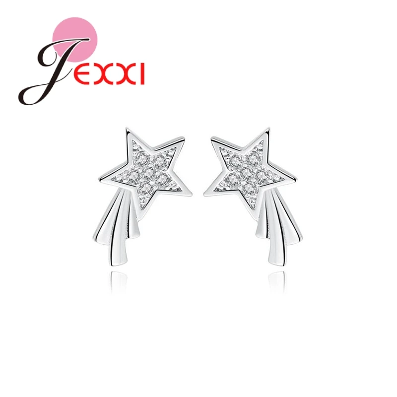 925 Sterling Silver High Quality Clear CZ Micro Paved Stars Shape Stud Earrings For Girls Women Party Wedding Nice Gifts
925 Sterling Silver High Quality Clear CZ Micro Paved Stars Shape Stud Earrings For Girls Women Party Wedding Nice Gifts