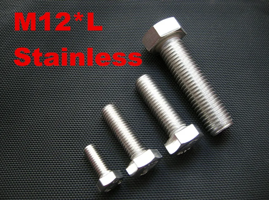 10pcs/lot DIN933 Stainless steel hex bolt M12*20/25/30/35/40/45/50/55/60/65/70/75/80/85/90/100/110/120/130/140/150/180/190
10pcs/lot DIN933 Stainless steel hex bolt M12*20/25/30/35/40/45/50/55/60/65/70/75/80/85/90/100/110/120/130/140/150/180/190