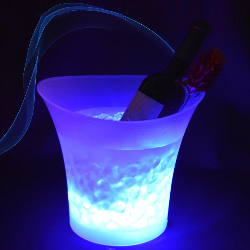 LED Ice Bucket 5L Wine Cooler Colors Changing Champagne Wine Bucket for Party Home Bar Store
LED Ice Bucket 5L Wine Cooler Colors Changing Champagne Wine Bucket for Party Home Bar Store