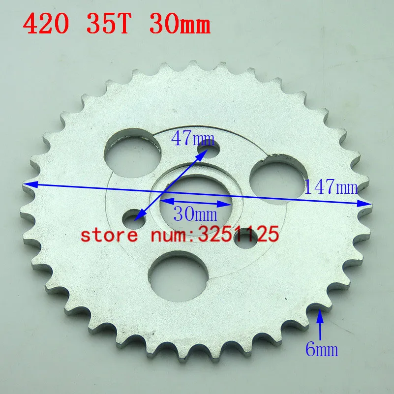 Motorcycle Drive system 420 35T tooth 30mm rear chain sprockets for FOR 420 chain dirt bike pit bike HONDA moto monkey bike Z50
Motorcycle Drive system 420 35T tooth 30mm rear chain sprockets for FOR 420 chain dirt bike pit bike HONDA moto monkey bike Z50