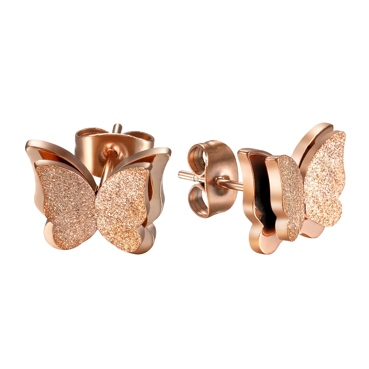 BONISKISS Frosted Butterfly Stud Earrings Womens Girls Ear Jewelry 316L Stainless Steel with Gift Bag
BONISKISS Frosted Butterfly Stud Earrings Womens Girls Ear Jewelry 316L Stainless Steel with Gift Bag