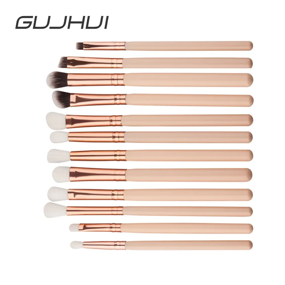 Профессиональные кисти для макияжа GUJHUI 12 шт.|smudge brush|eye makeup brushesmakeup brush set |
