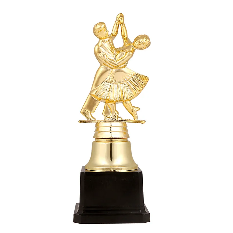 Spot gold Trophy chepa small game Trophy low price in stock Trophy High quality Musical note plastic plating gold trophy