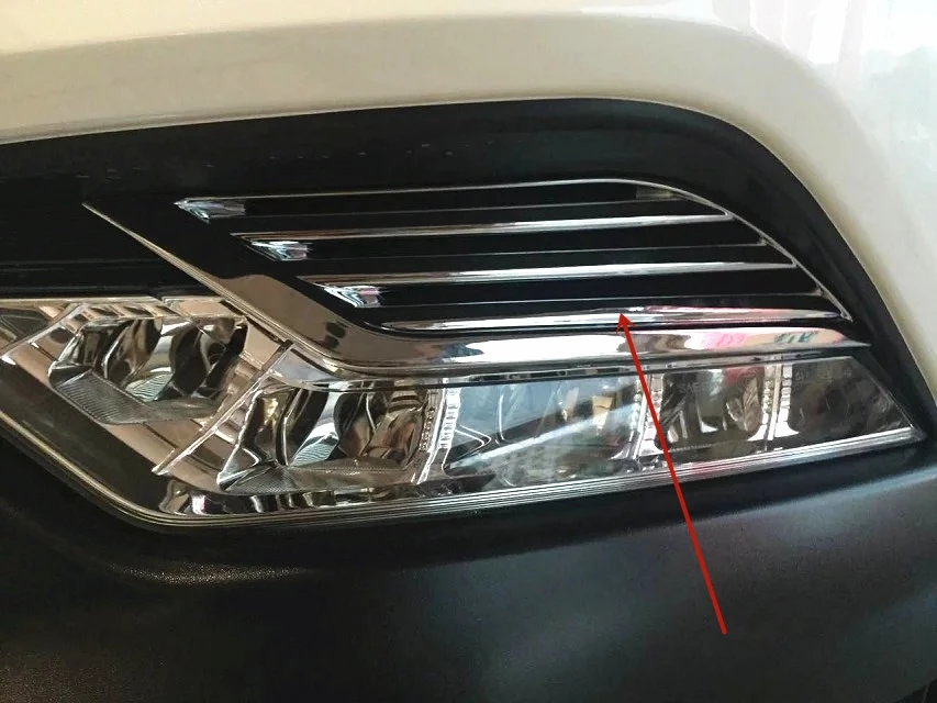 Для Nissan Qashqai Dualis J11 2014 2015 2016 2017 ABS хромированные колпаки для противотуманных фар