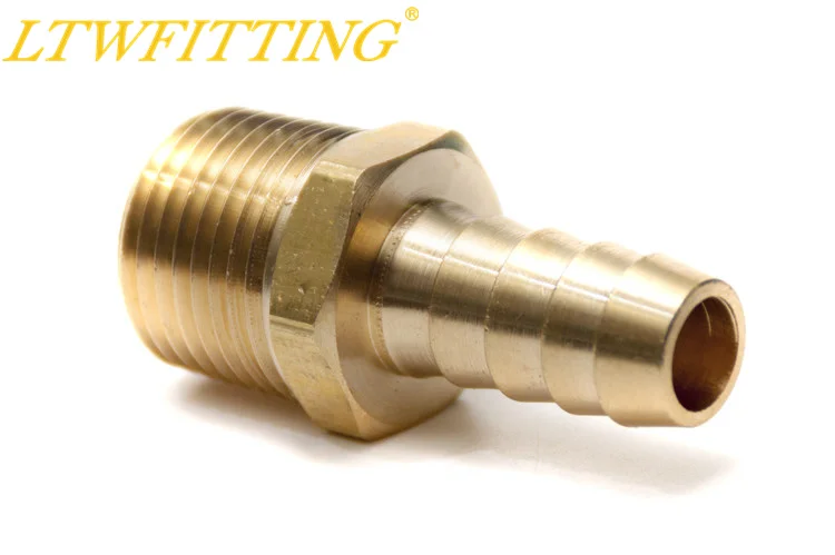 LTWFITTING Brass Barb Fitting Coupler / Connector 3/8" Hose ID x 3/8" Male NPT Fuel
LTWFITTING Brass Barb Fitting Coupler / Connector 3/8" Hose ID x 3/8" Male NPT Fuel