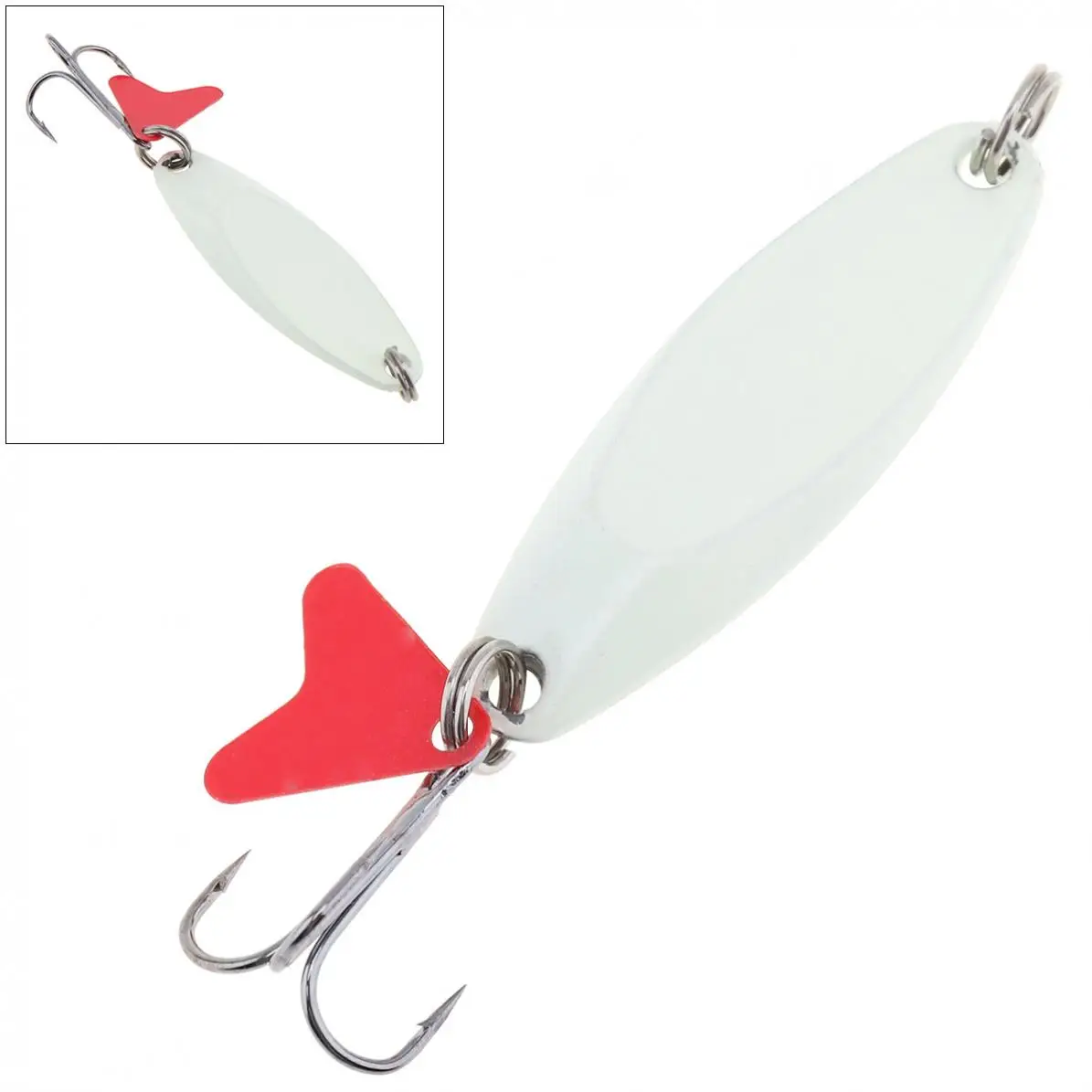 10g Durable Metal Sequin Spinner Luminous Fishing Lures Jig Bait with Treble Hook
10g Durable Metal Sequin Spinner Luminous Fishing Lures Jig Bait with Treble Hook