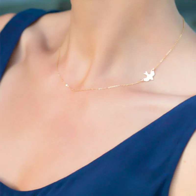 Simple Metal Bird Clavicle Chain Necklace Women Fashion Gold Silver Pendant Choker Statement Necklaces Jewelry
Simple Metal Bird Clavicle Chain Necklace Women Fashion Gold Silver Pendant Choker Statement Necklaces Jewelry