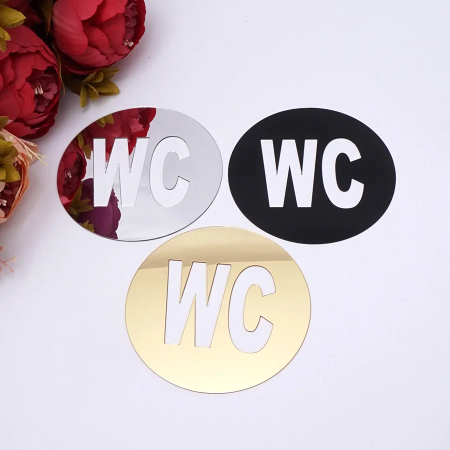 1 pcs WC door Sign Mirror Wall Stickers Self-adhesion Acrylic Sticker for Home Decoration
1 pcs WC door Sign Mirror Wall Stickers Self-adhesion Acrylic Sticker for Home Decoration