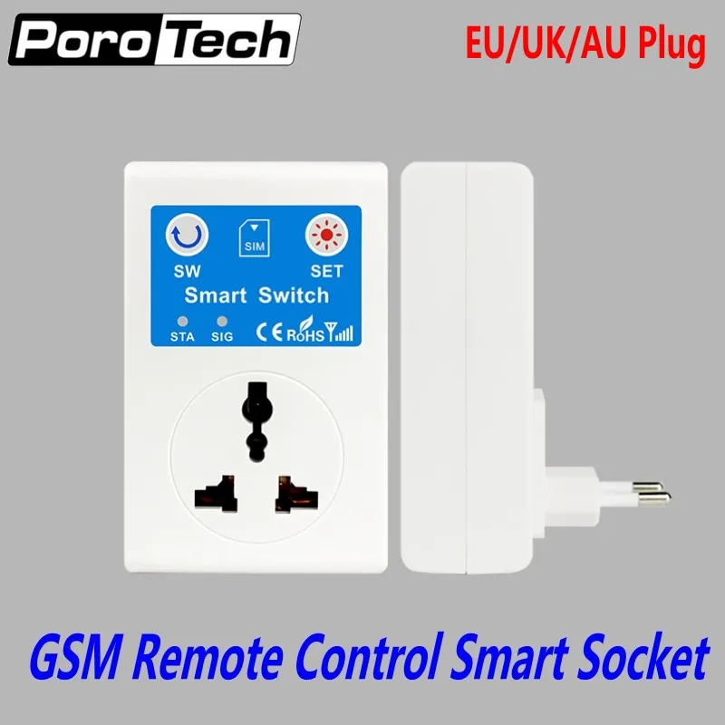 EU/UK/AU Plug GSM Power Socket SC1-GSMVC SC1-GSML upgraded version GSM SMS Mobile Phone Remote Control Smart Socket Plug Switch
EU/UK/AU Plug GSM Power Socket SC1-GSMVC SC1-GSML upgraded version GSM SMS Mobile Phone Remote Control Smart Socket Plug Switch