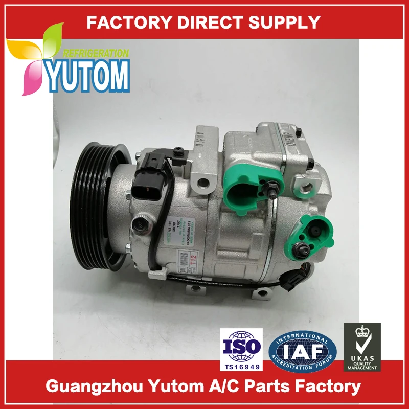 VS16E Auto AC Compressor For Genesis 3.8 V6 For New Santa Fe/IX45 97701-3M000 97001-2W550
VS16E Auto AC Compressor For Genesis 3.8 V6 For New Santa Fe/IX45 97701-3M000 97001-2W550