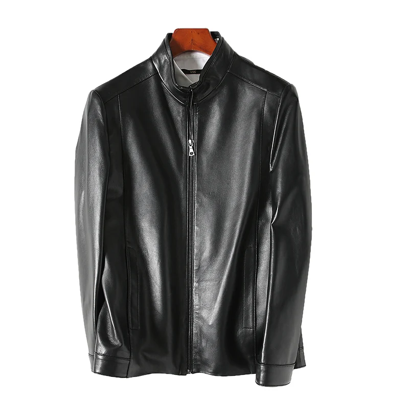 2018 New autumn winter natural sheepskin leather jacket men stand collar real leather coat outerwear plus size
2018 New autumn winter natural sheepskin leather jacket men stand collar real leather coat outerwear plus size