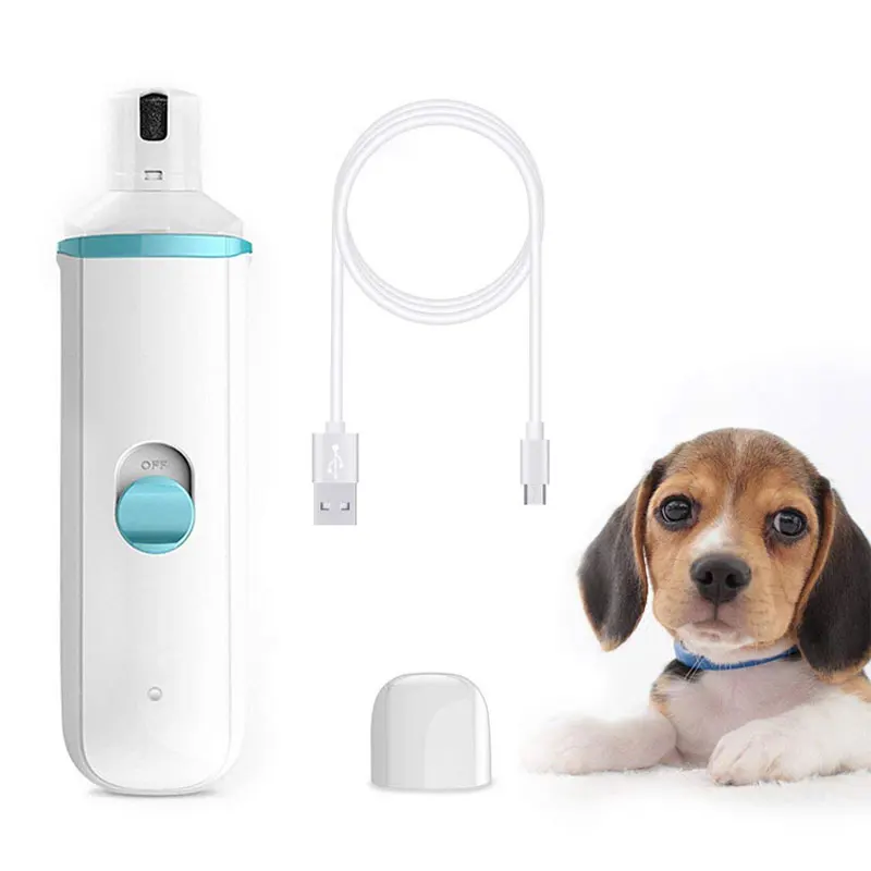 

USB Rechargeable Electric Dog Nail Grinder Safe Dog Grooming Nail Trimmer Clippers Tool Pedicure for pets