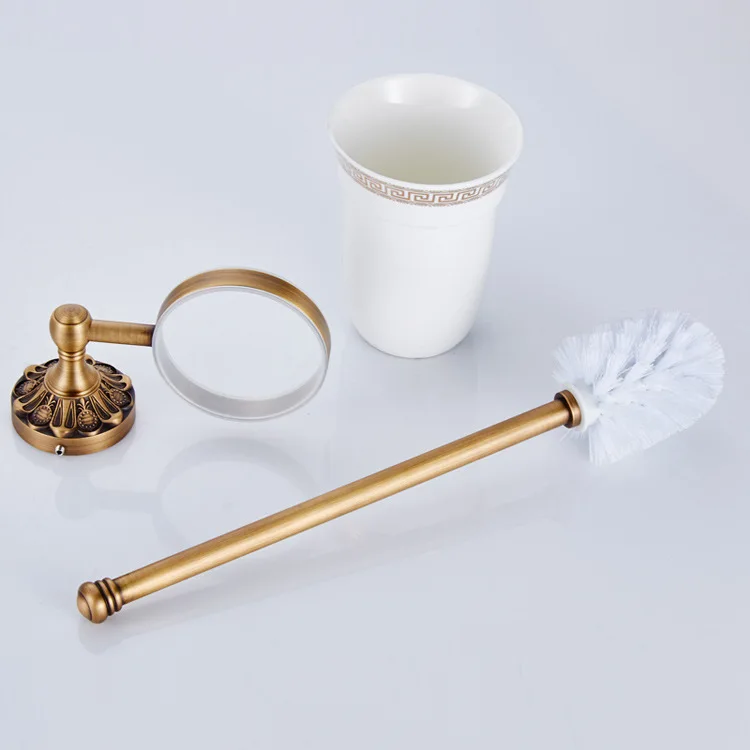 Free shipping European style copper carved antique bronze toilet brush holder with ceramic cup
Free shipping European style copper carved antique bronze toilet brush holder with ceramic cup
